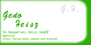 gedo heisz business card